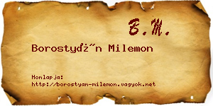 Borostyán Milemon névjegykártya